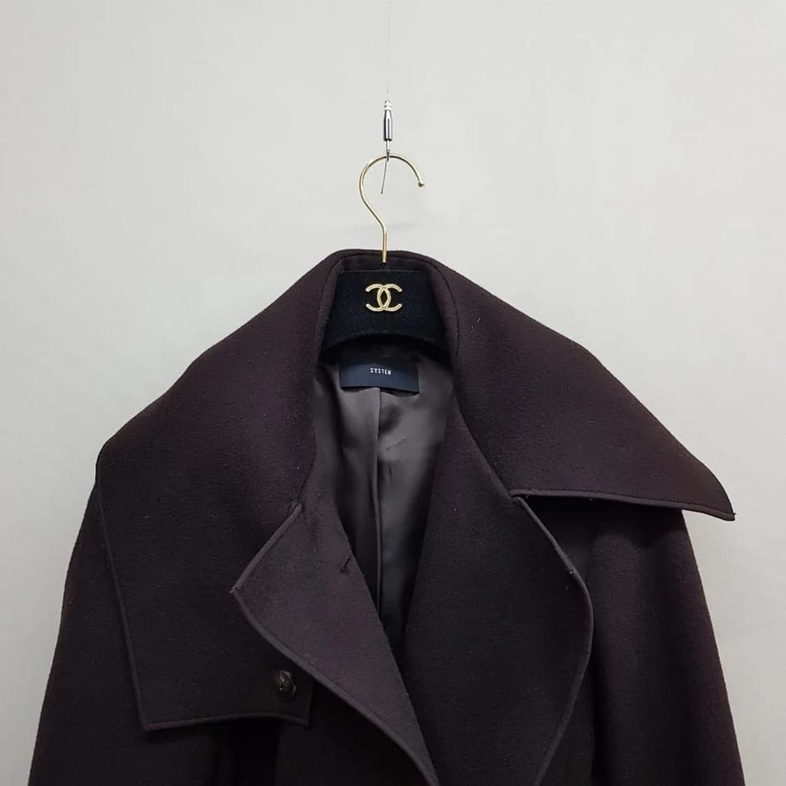 한섬 시스템 캐시미어 블렌드  벨티드 롱 코트 82-94-160 상품이미지2