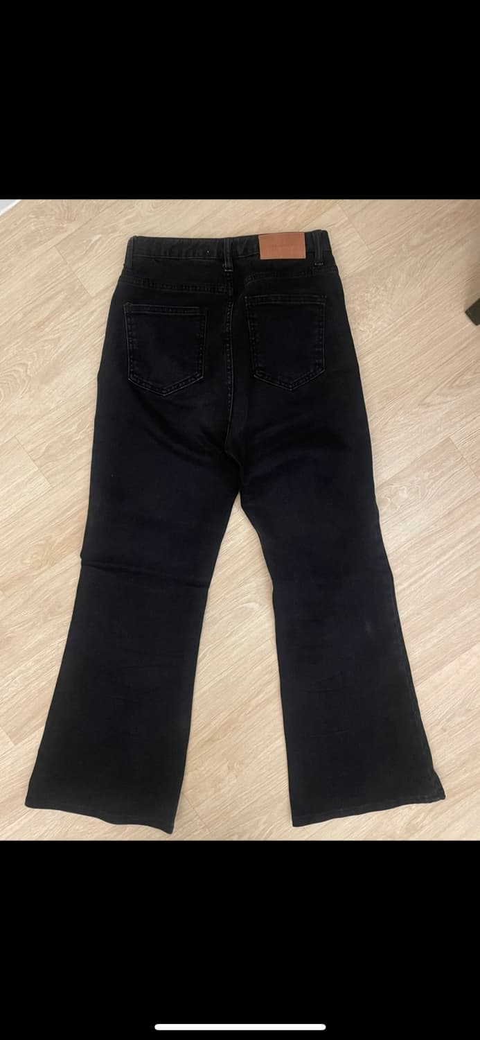 Unusually 블랙데님 세미부츠컷 팬츠 상품이미지7