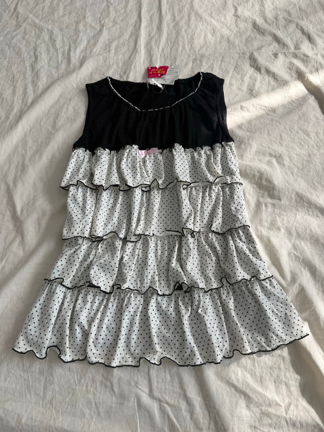 러블리 긱시크 도트 캉캉 슬리브리스 (새상품) 상품이미지1