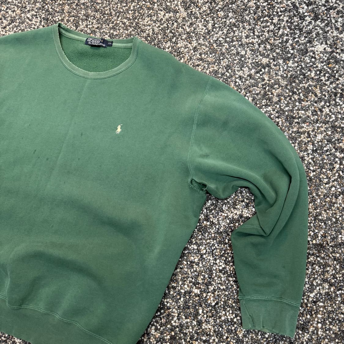 90s 랄프로렌 폴로 데미지 스웻셔츠 맨투맨 (XL)   상품이미지3