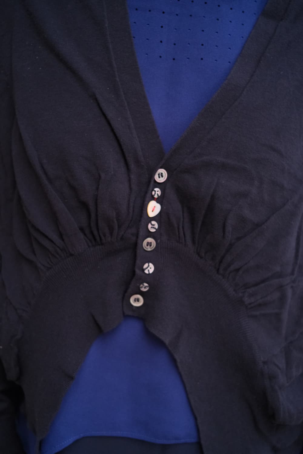 Heart multi button cardigan 상품이미지1