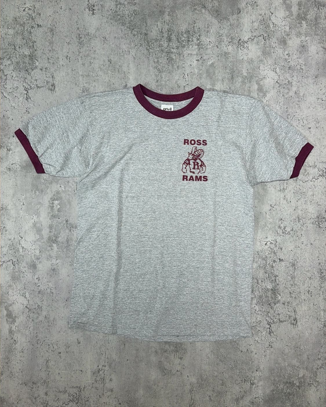 90s Ross Rams 싱글스티치 링거 티셔츠 상품이미지1