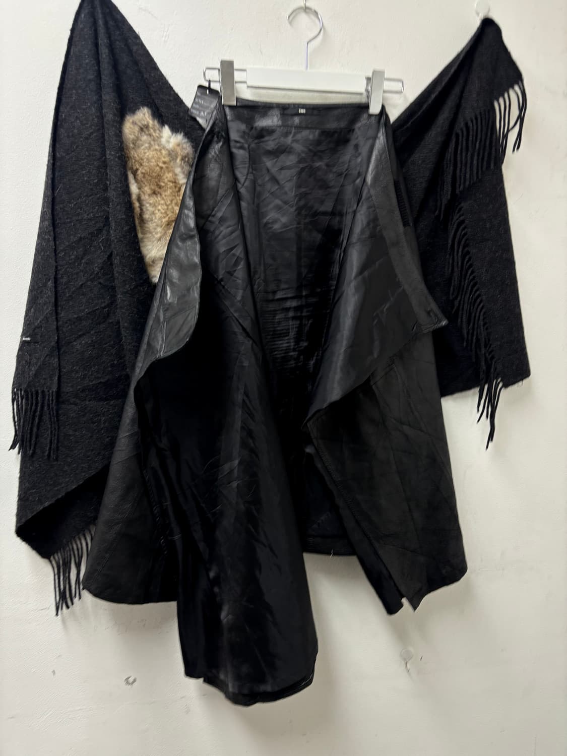 “Zoe” 00’s Design Chic Mood Leather Skir 상품이미지5