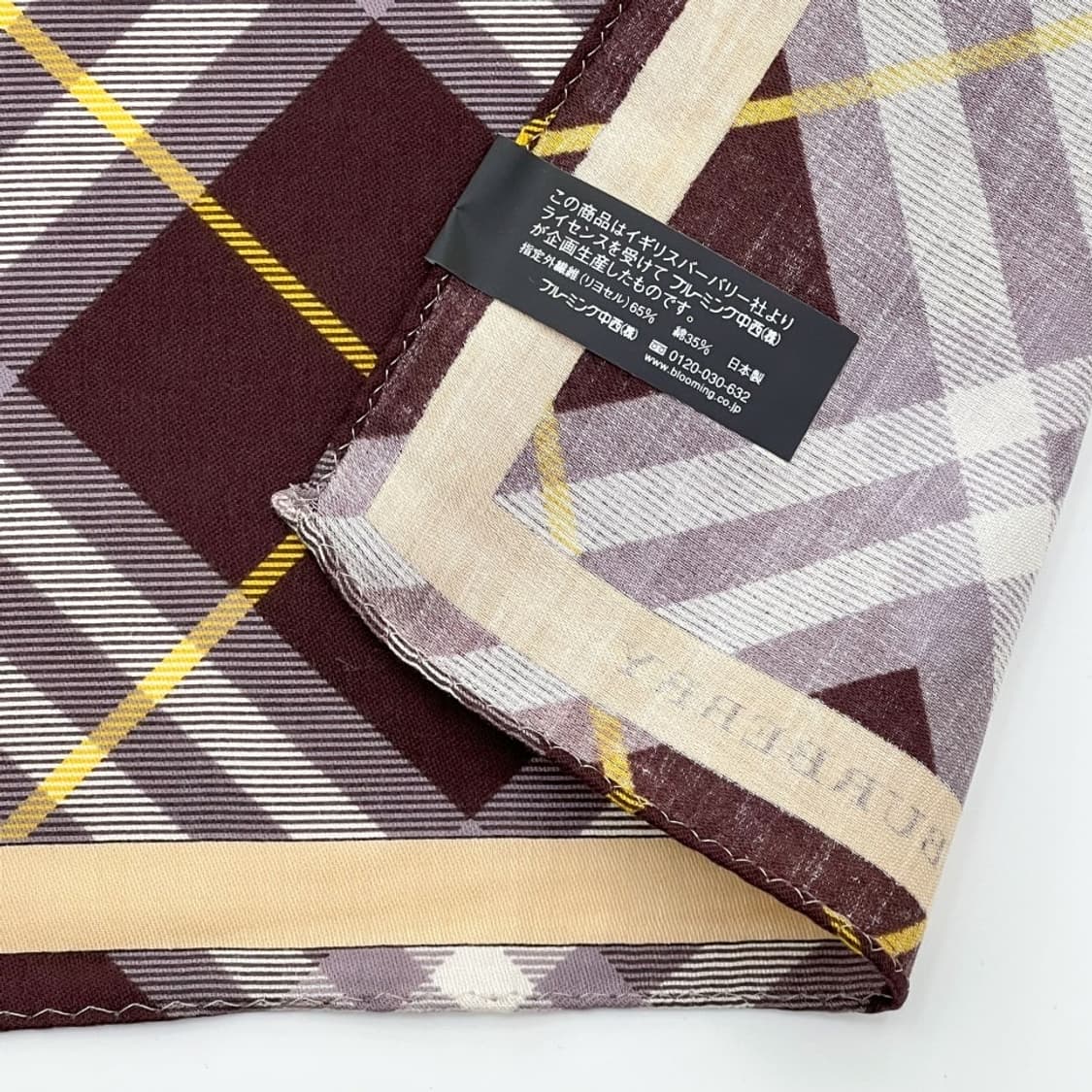 (새상품) burberry/ 버버리 실크혼방 쁘띠스카프 손수건 상품이미지5