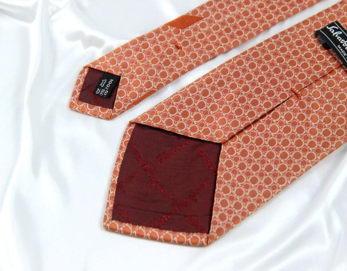 페라가모 9.2cm A+등급 간치니 남자 명품 넥타이 상품이미지4