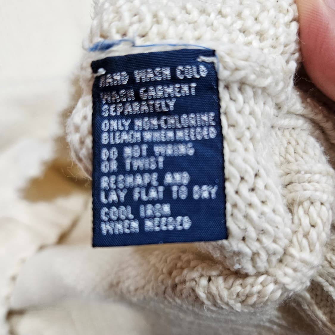 폴로랄프로렌 빈티지 라운드넥 니트 XL size 상품이미지5