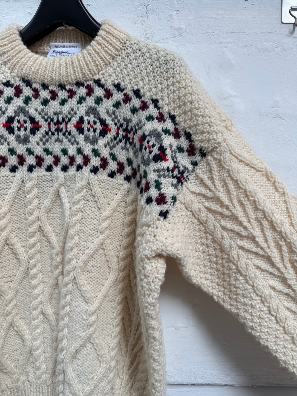 Glenshee Woollens 스코틀랜드 울 니트 스웨터 42 상품이미지5