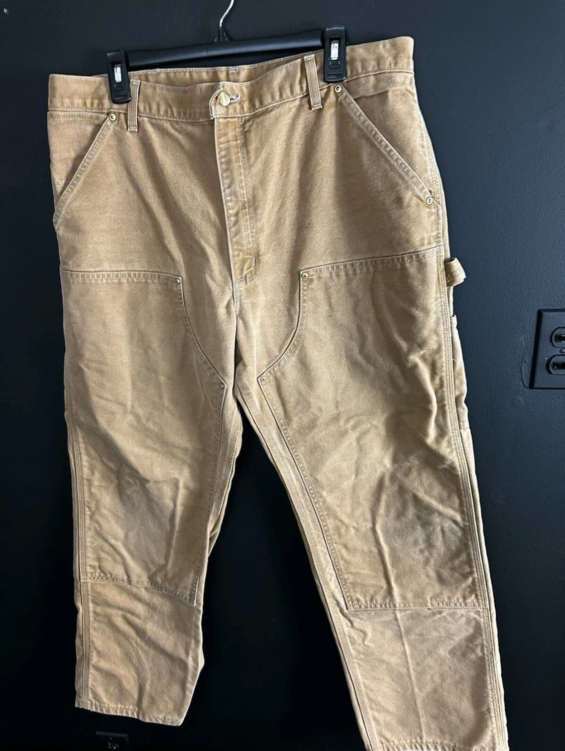 OG USA Vintage 칼하트 B01 BRN 더블니 팬츠 38X32 상품이미지1
