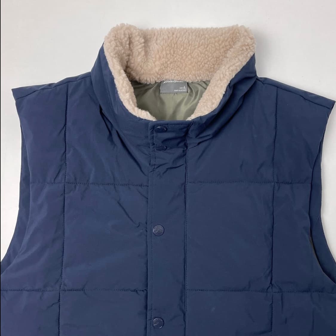 [택포] 에디바우어 패딩 조끼 네이비 L 상품이미지3