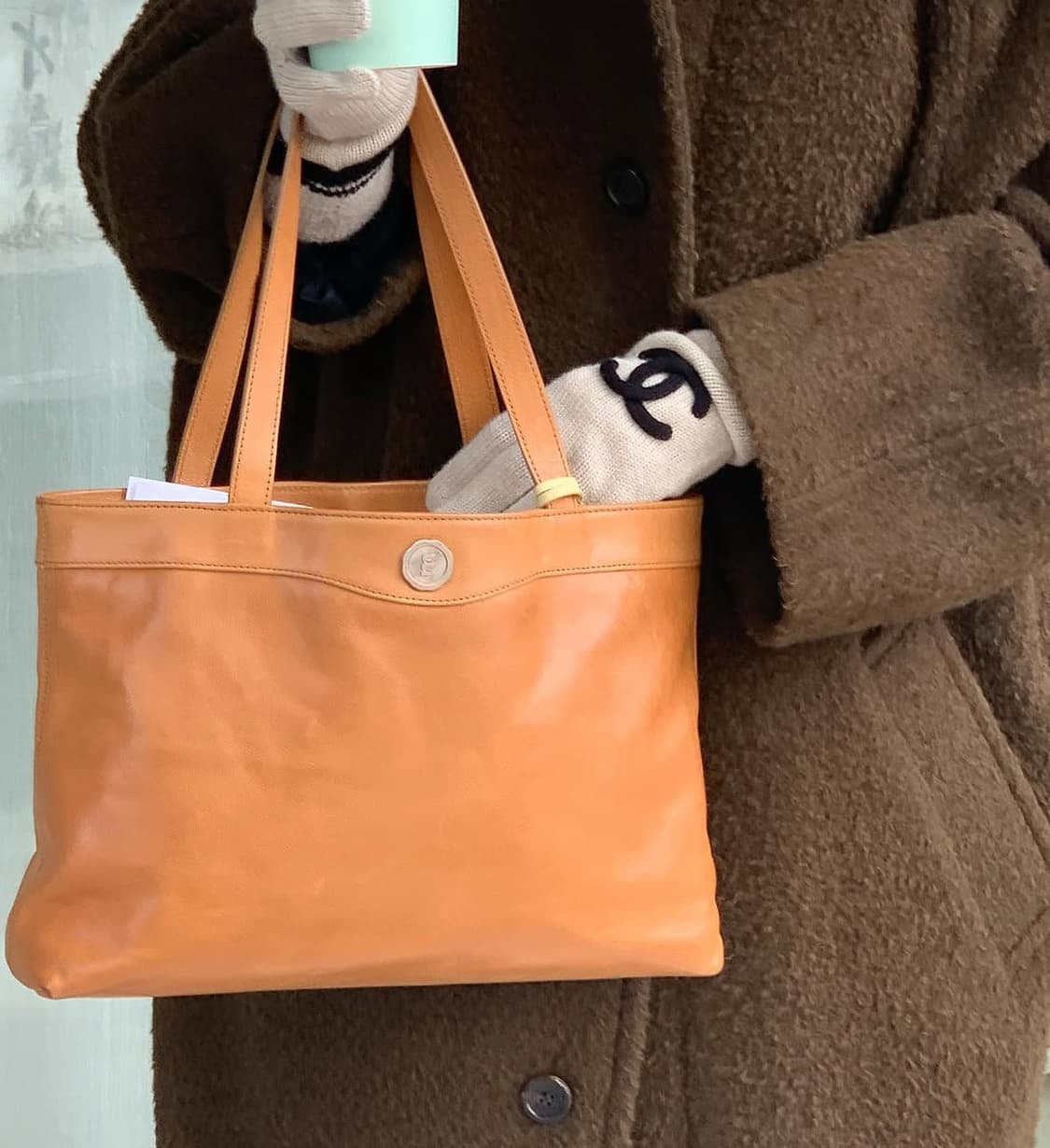 미닛뮤트 캐비어 토트백 (카멜) 상품이미지2