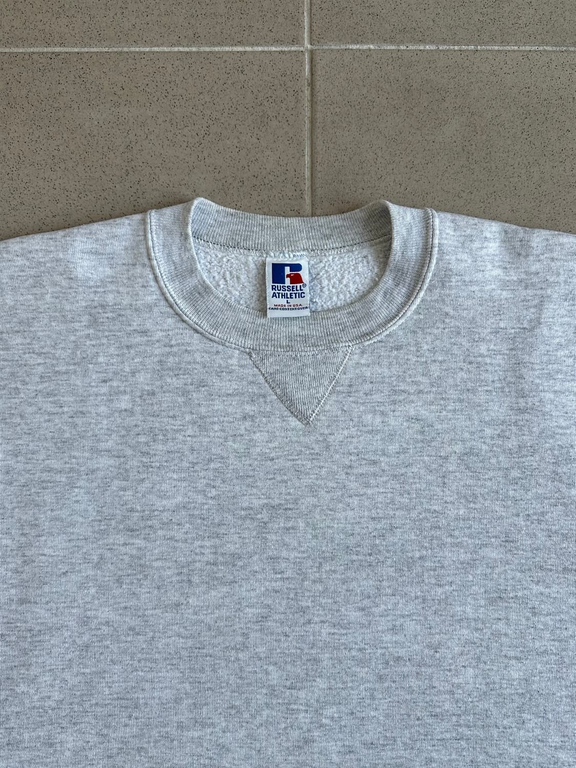 90s 빈티지 러셀 스웻셔츠 그레이 L USA 상품이미지4