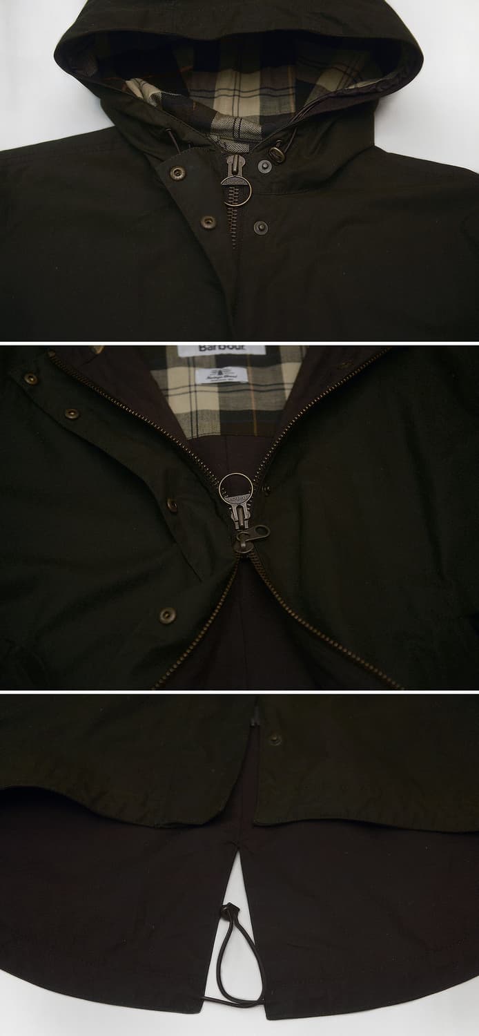 바버 토렌트 피쉬테일 후드 야상 왁스 자켓 (UK12 / EU38) 상품이미지9