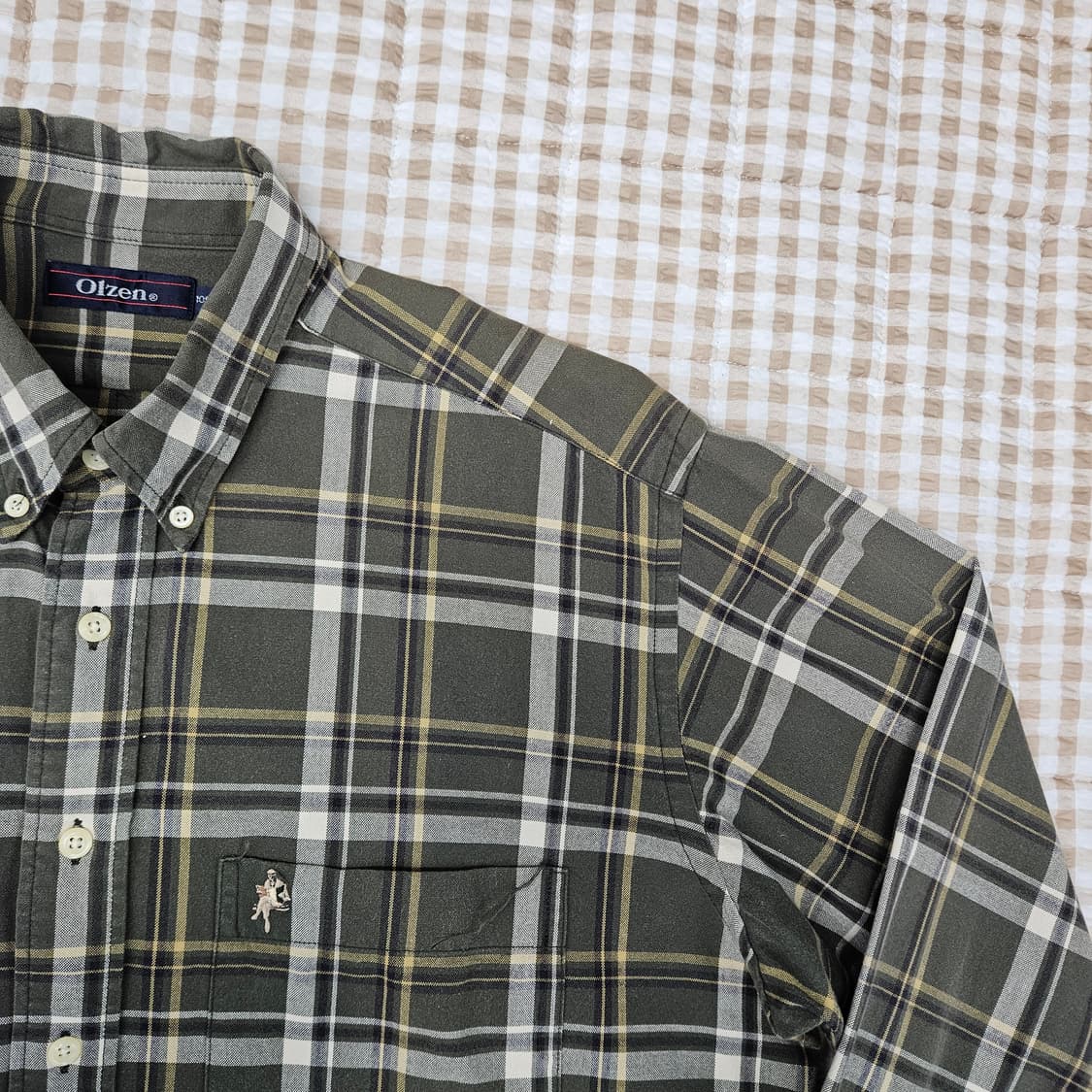 올젠 오버핏 셔츠 남방 남자100 상품이미지3