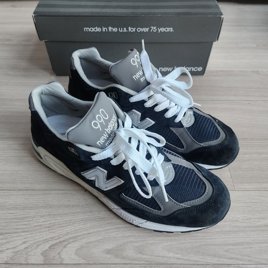 뉴발란스 m990v2 네이비 상품이미지2