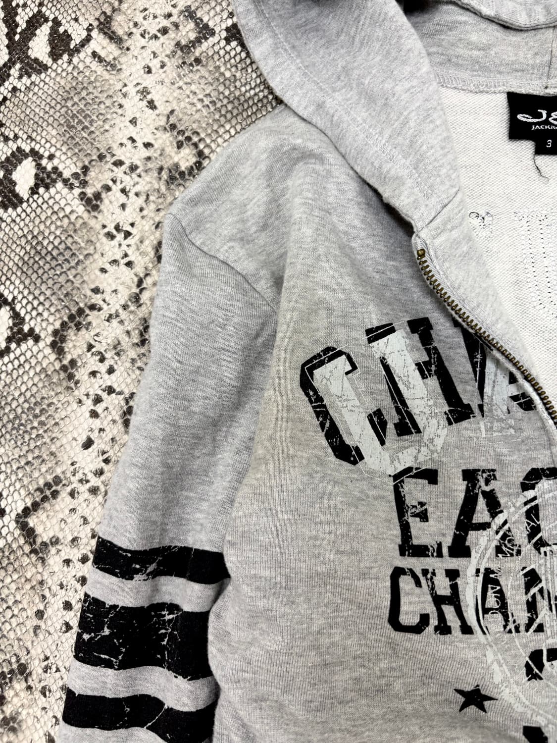 “Jackrose” Y2K Print 2-Way Hooded Zip Up 상품이미지4
