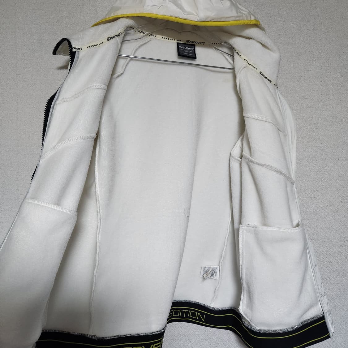 디스커버리 안감털 후드 집업 남100 상품이미지5