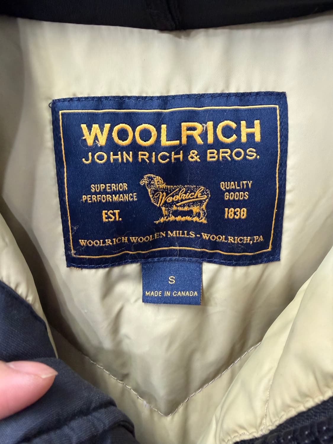 정품) 울리치 아크틱 오버핏 패딩 S 상품이미지6