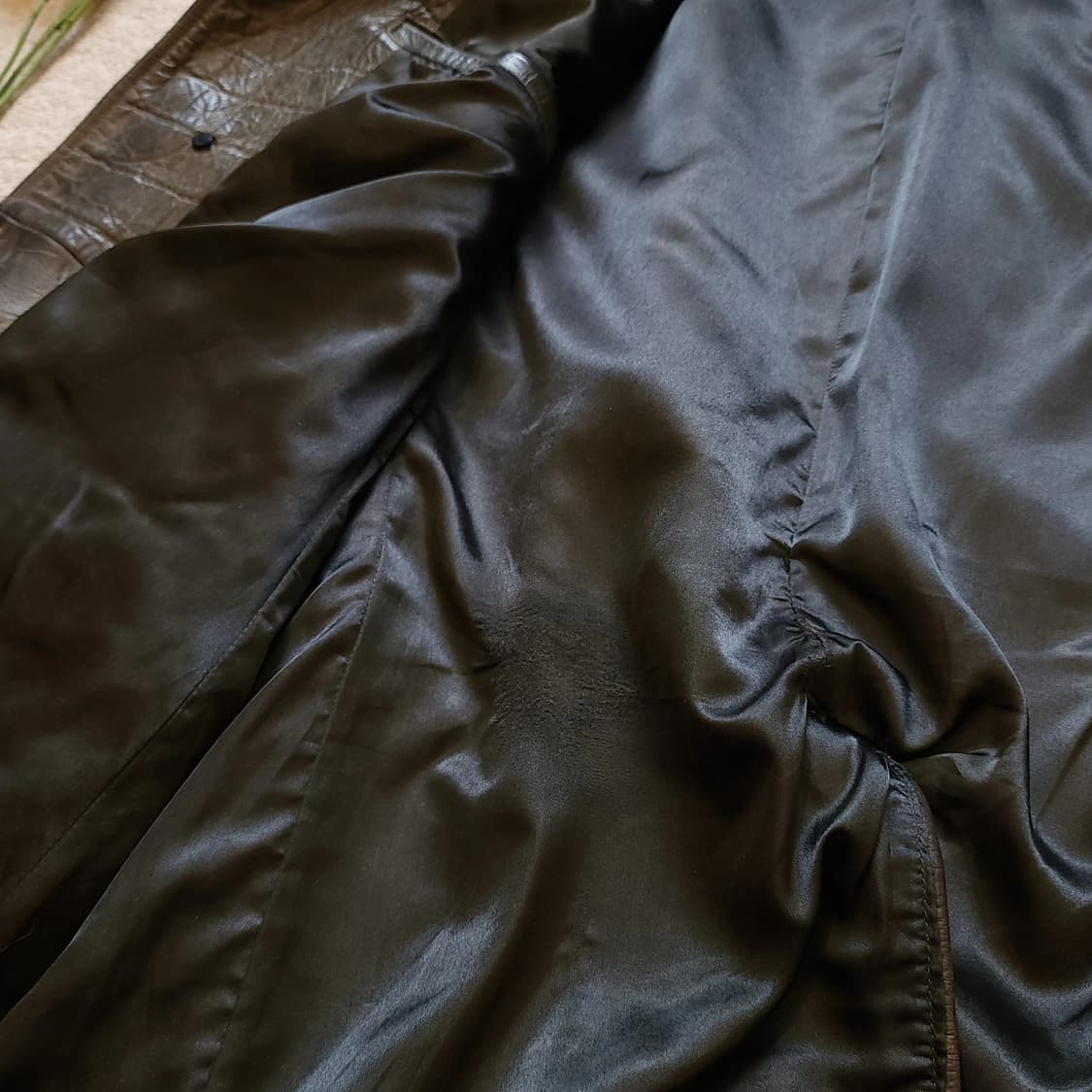 90s 아바하우스 빈티지 가죽자켓 크로커다일 엠보 소가죽 코트 F 상품이미지10