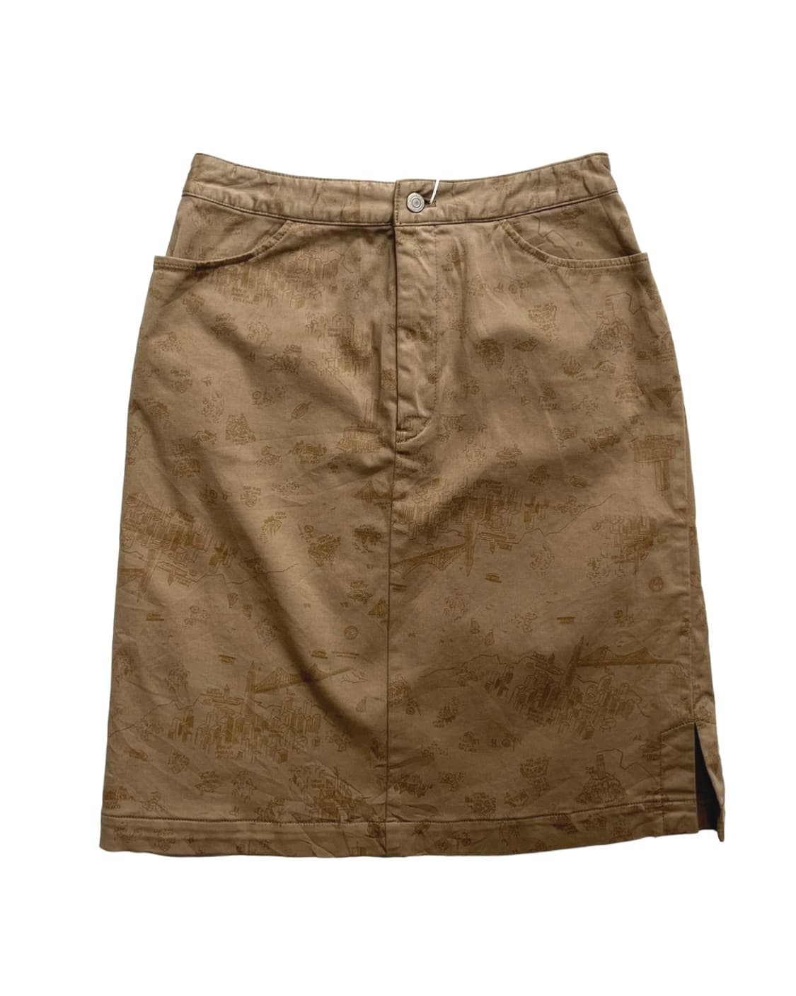 Beige drawning skrit 상품이미지1
