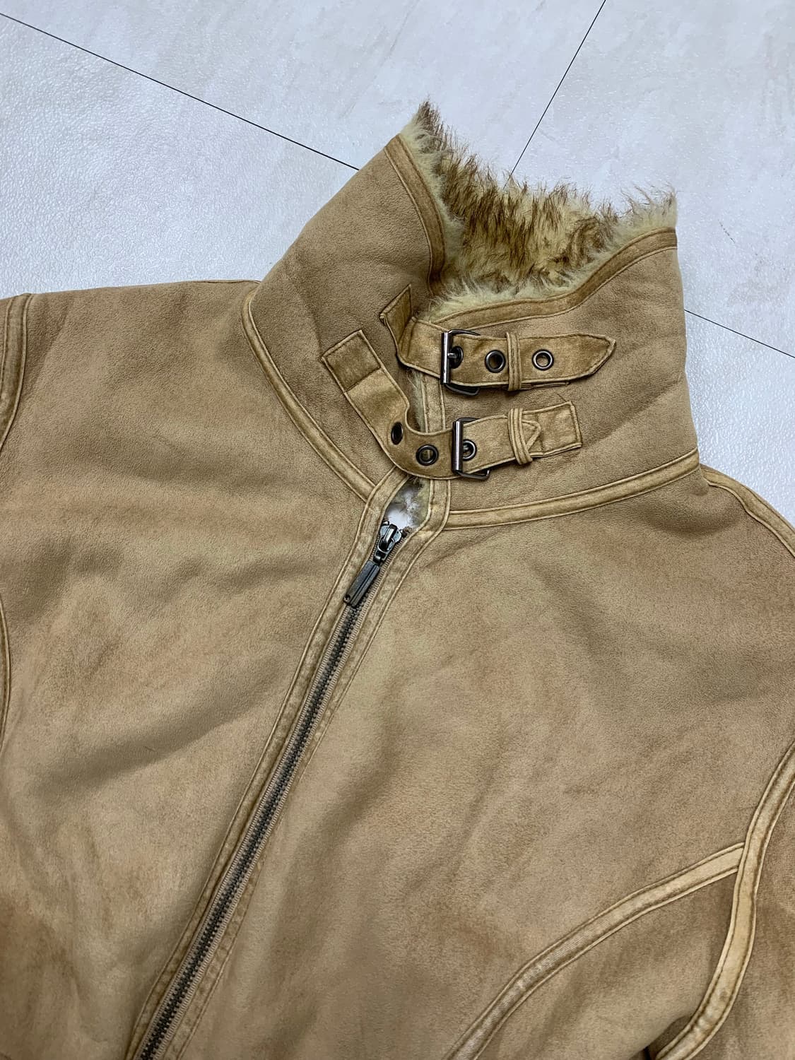 Iseear 스웨이드 무스탕 자켓 #152 상품이미지3