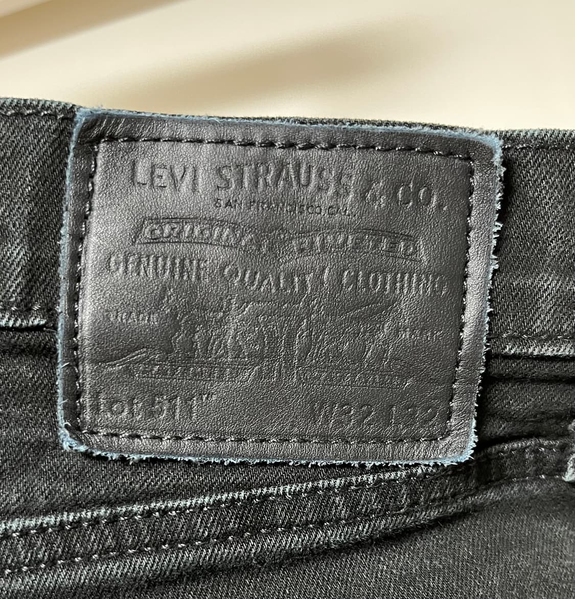 리바이스 511(슬림핏) 블랙 진 상품이미지3