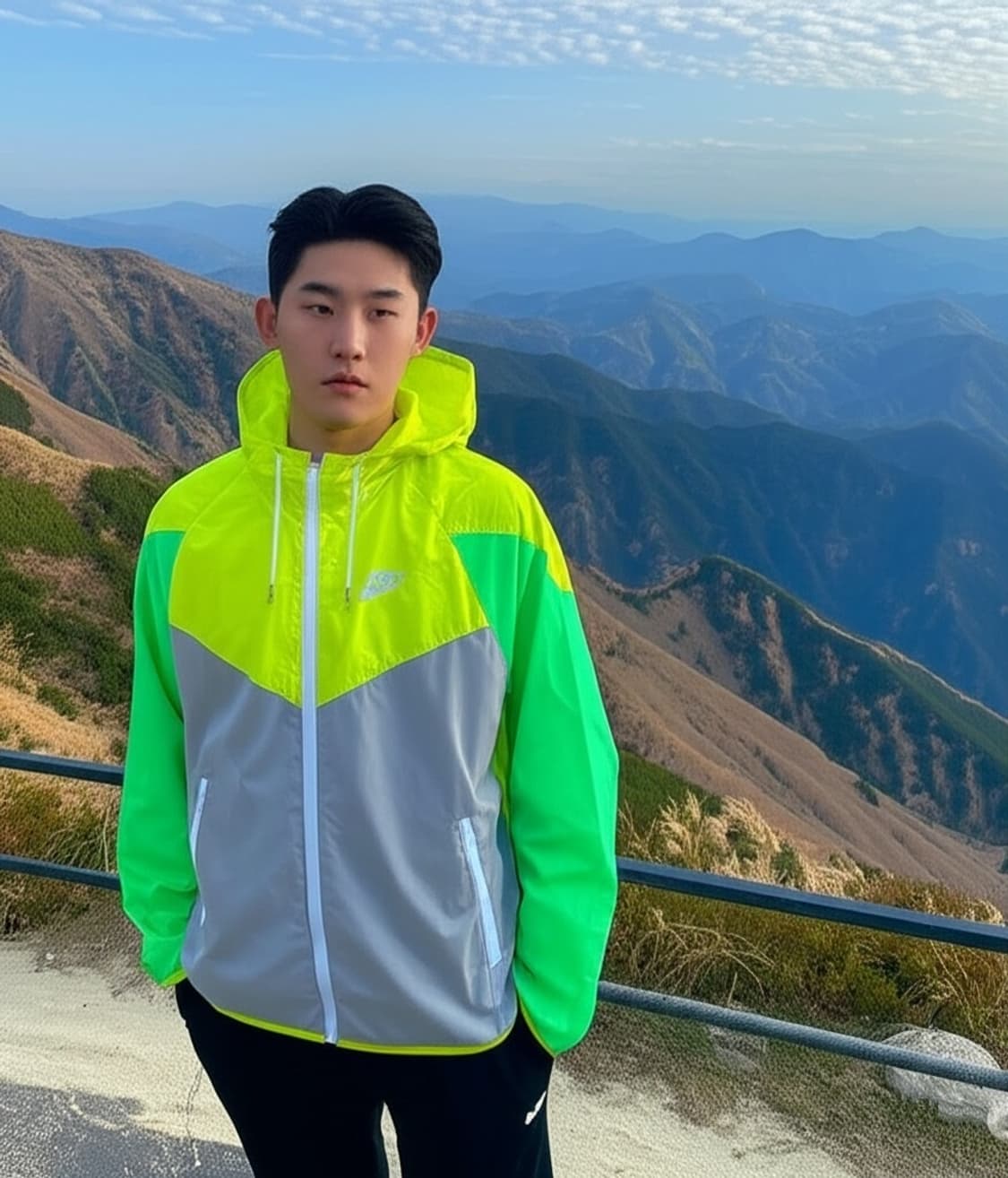 나이키 형광 윈드러너 바람막이 자켓 S90 남녀공용 상품이미지8