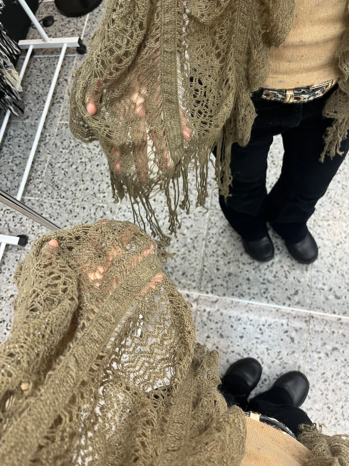 brown leaves muffler 상품이미지7