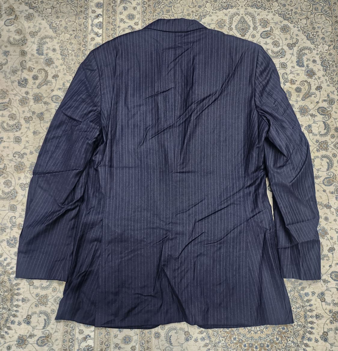 KENT AVE 로로피아나 원단 네이비 스트라이프 블레이저 상품이미지3