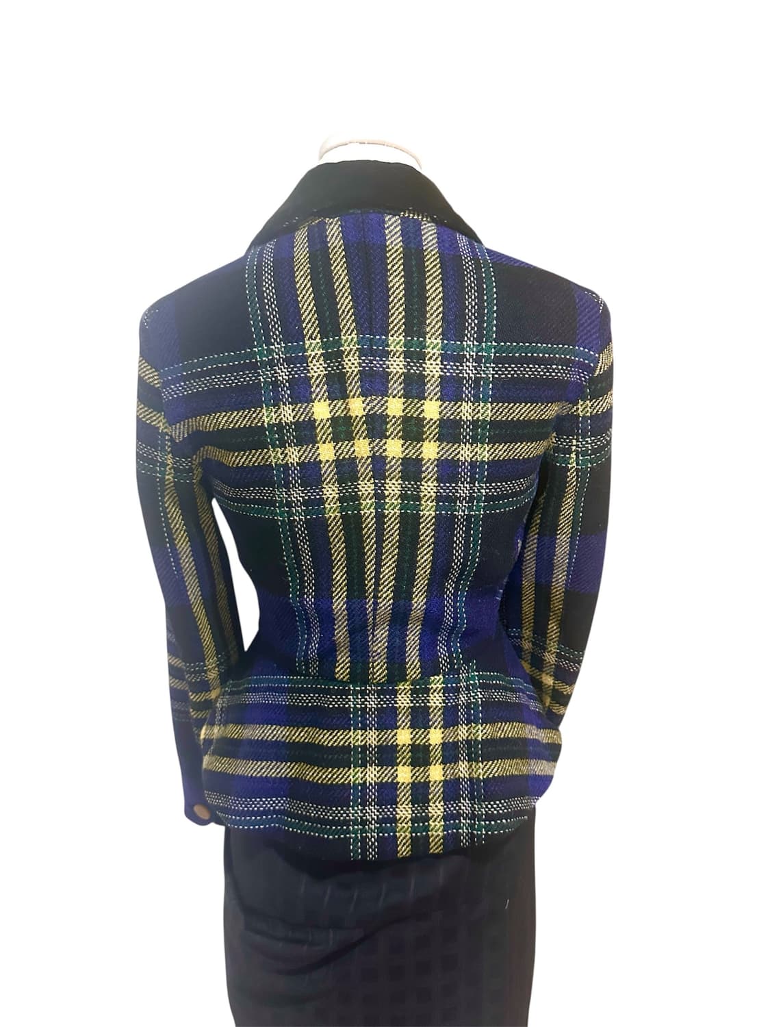 비비안웨스트우드 90년대 레드라벨 트위드 orb 체크 자켓 상품이미지2