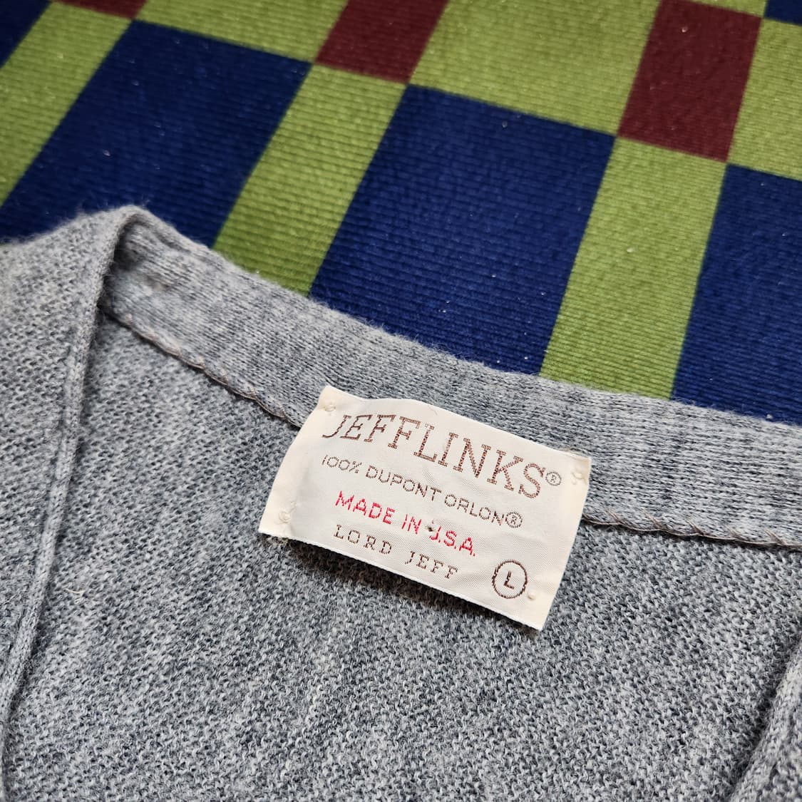 80s Jefflinks 오올론 아크릴 가디건 상품이미지5