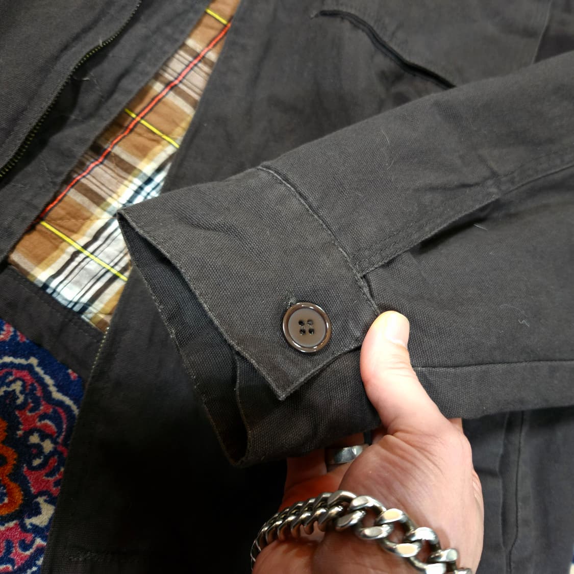 REEL LEGENDS in USA 워크웨어 체크 누빔 자켓
 상품이미지5