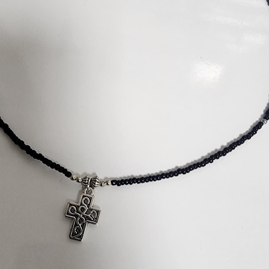 남자 십자가 심플 목걸이 상품이미지2