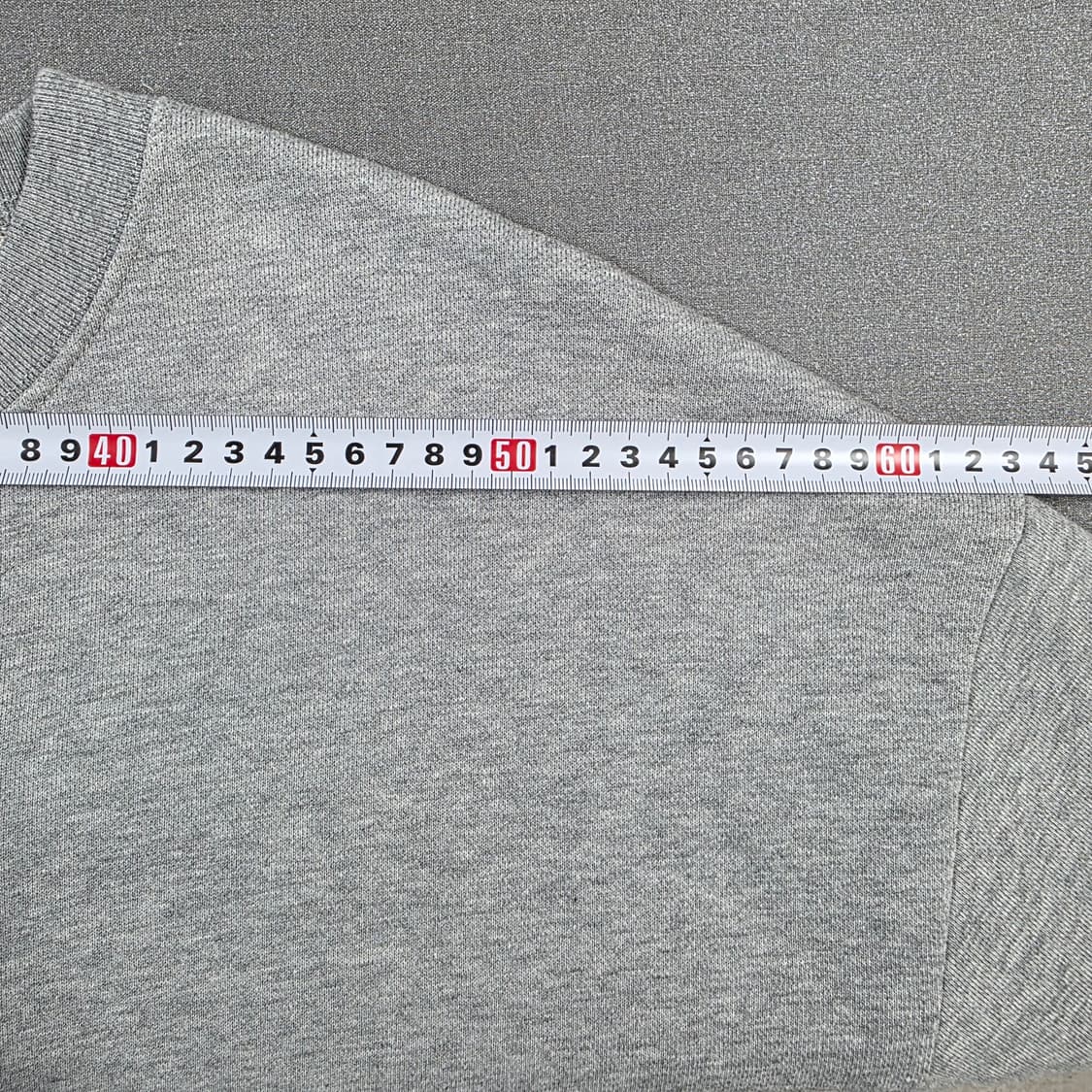 L) 메종키츠네 ACIDE 빅 자수로고 맨투맨 그레이 상품이미지5