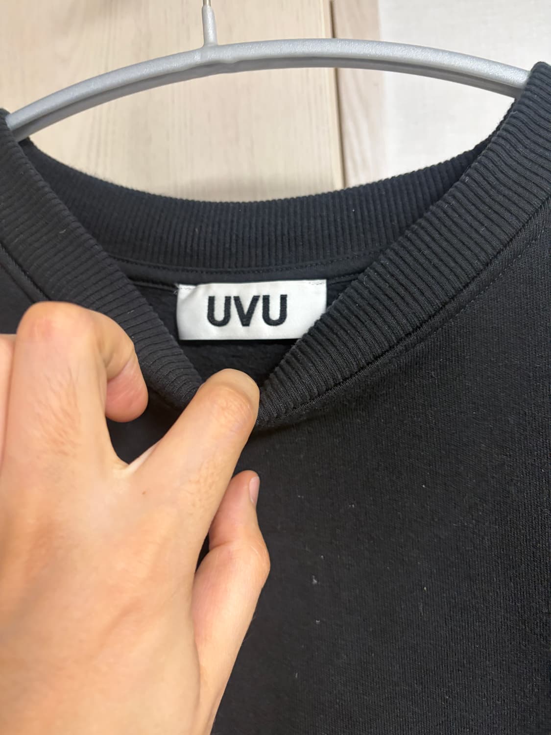 UVU 트레이닝 클럽 스웨트셔츠 블랙 리플렉티브 L 상품이미지3