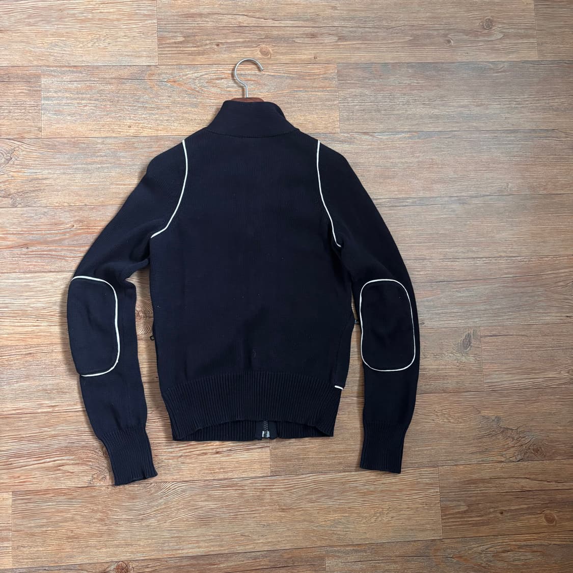 AX 알마니 익스체인지 M 블랙 니트 집업 가디건 블루종 상품이미지6