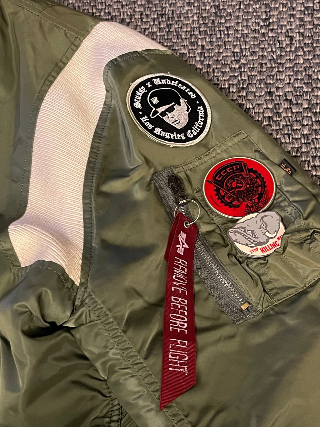 스투시 프라그먼트 알파 인더스트리 ma-1 상품이미지2