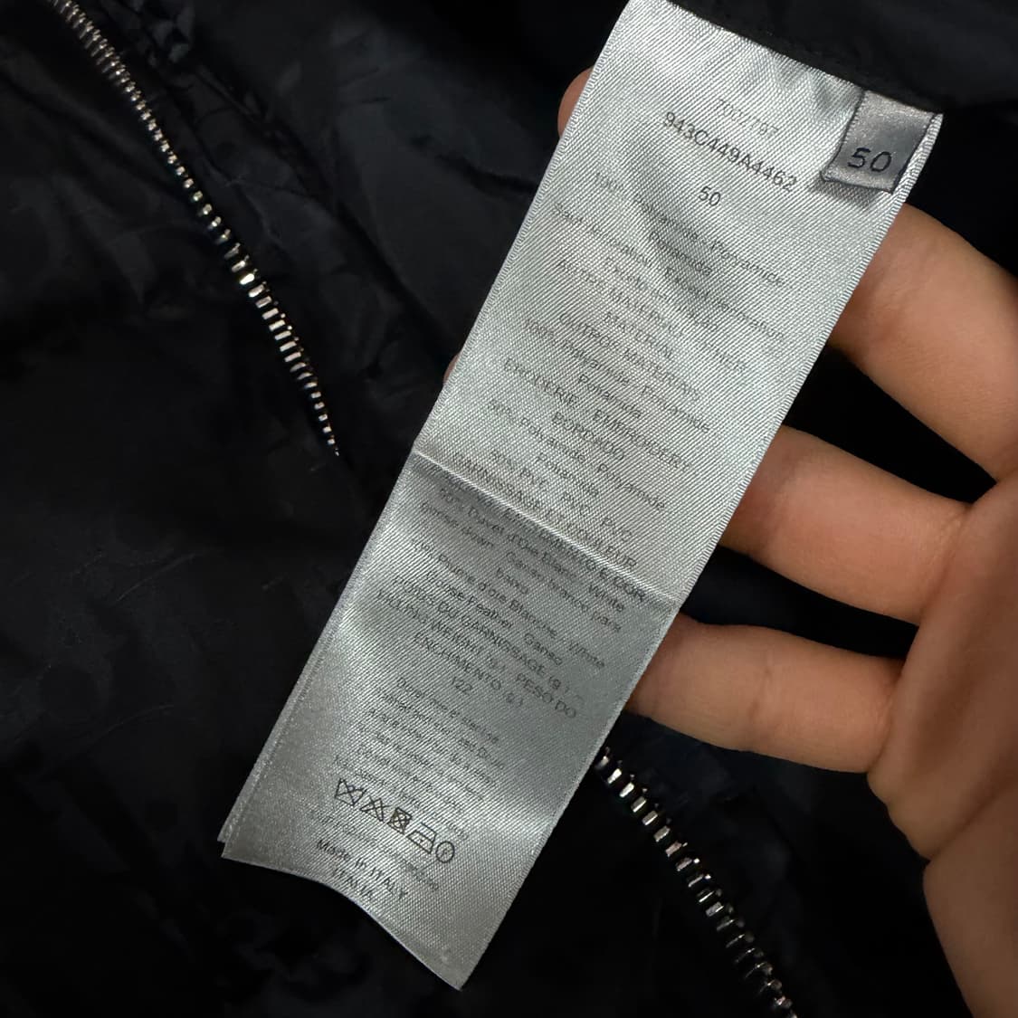 [S+급/50] 디올 오블리크 패딩 블랙 풀구성 상품이미지6