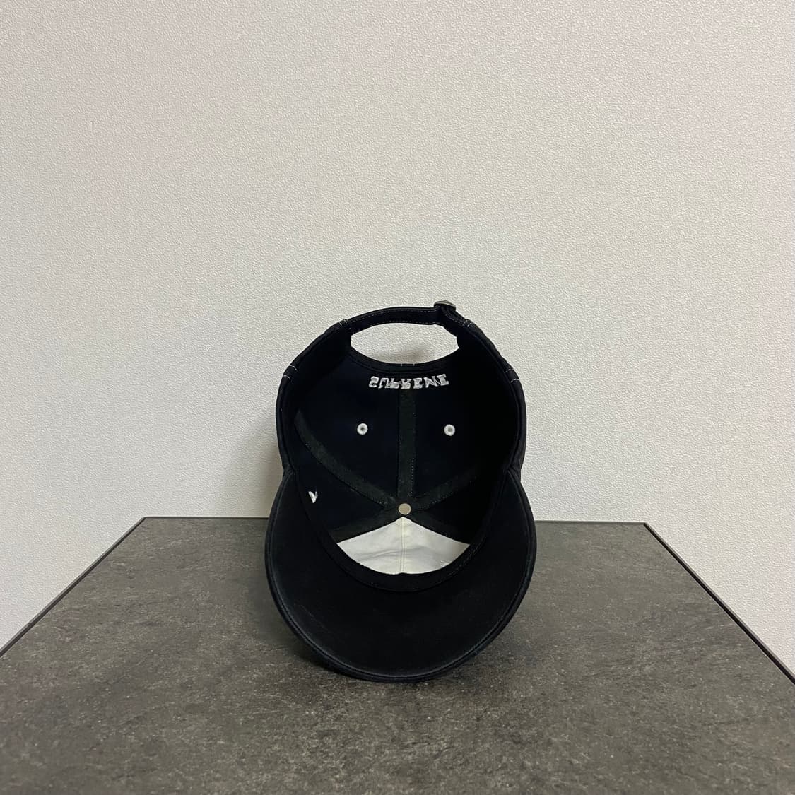 (OS) 슈프림 6패널 볼캡 모자 23SS 바이저 스티치 블랙 상품이미지6