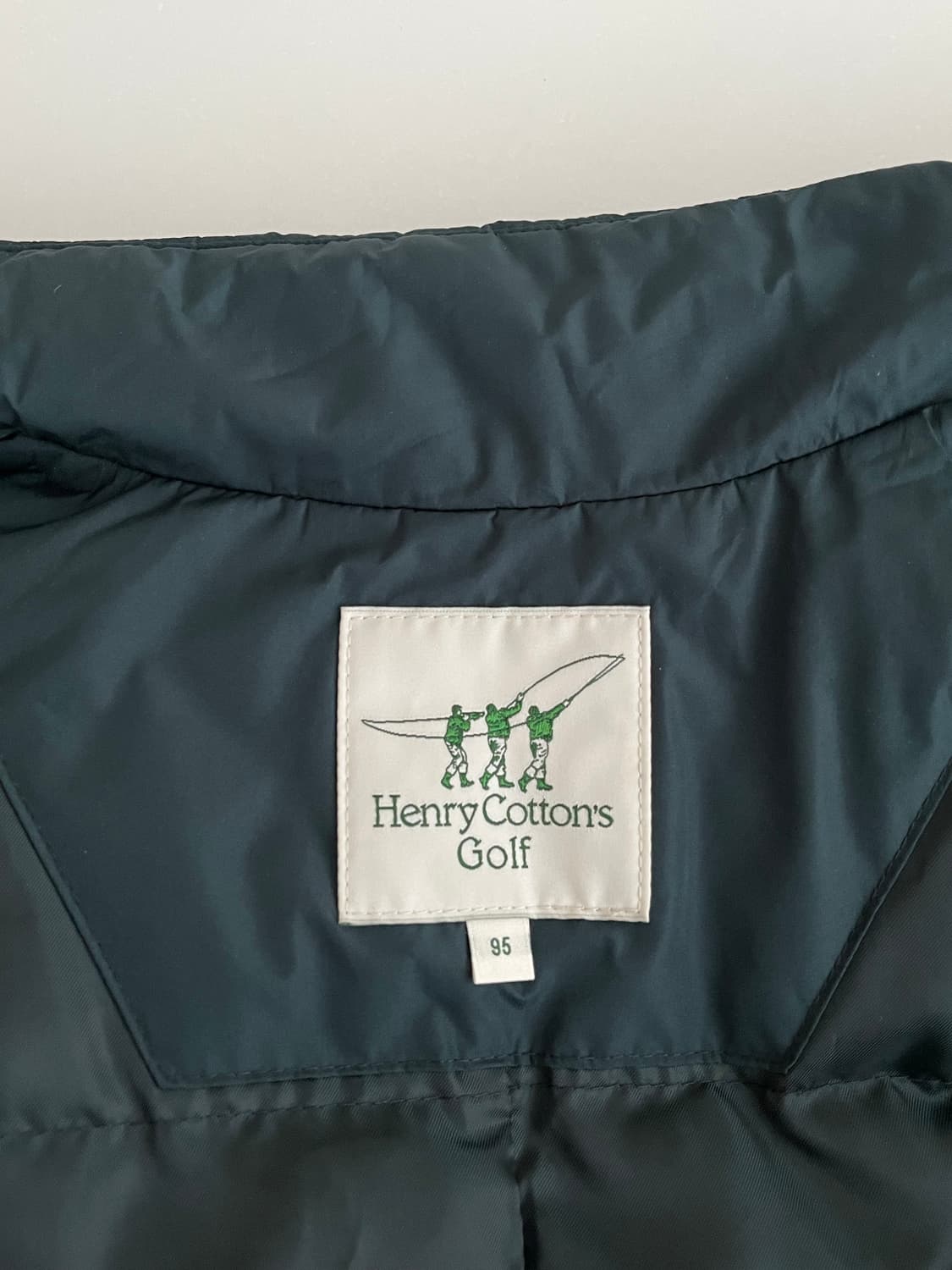 95) 헨리코튼 골프 구스다운 패딩 코트 그린 상품이미지5