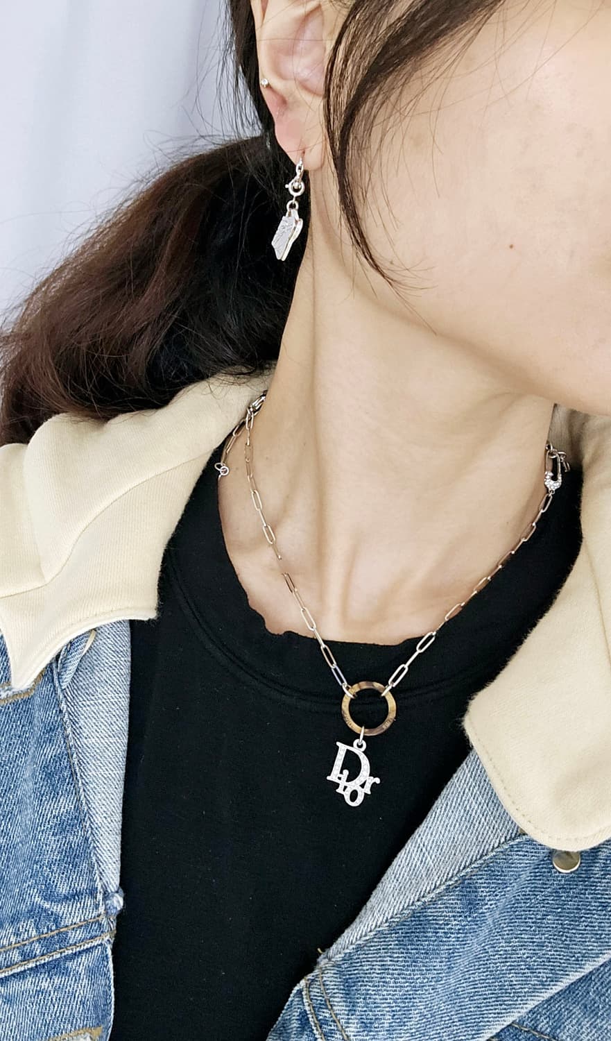 디올 오블리크 참 목걸이 / 참분리 가능 [정품·희귀매물] 상품이미지9