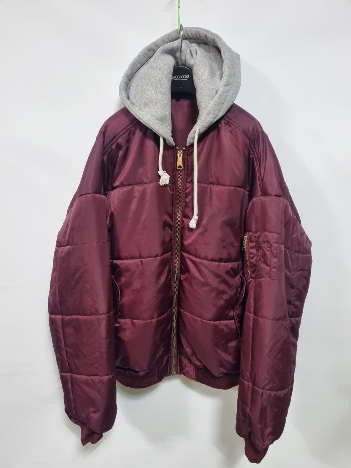 제곱 X2 양면 후드 오버핏 항공점퍼 상품이미지3