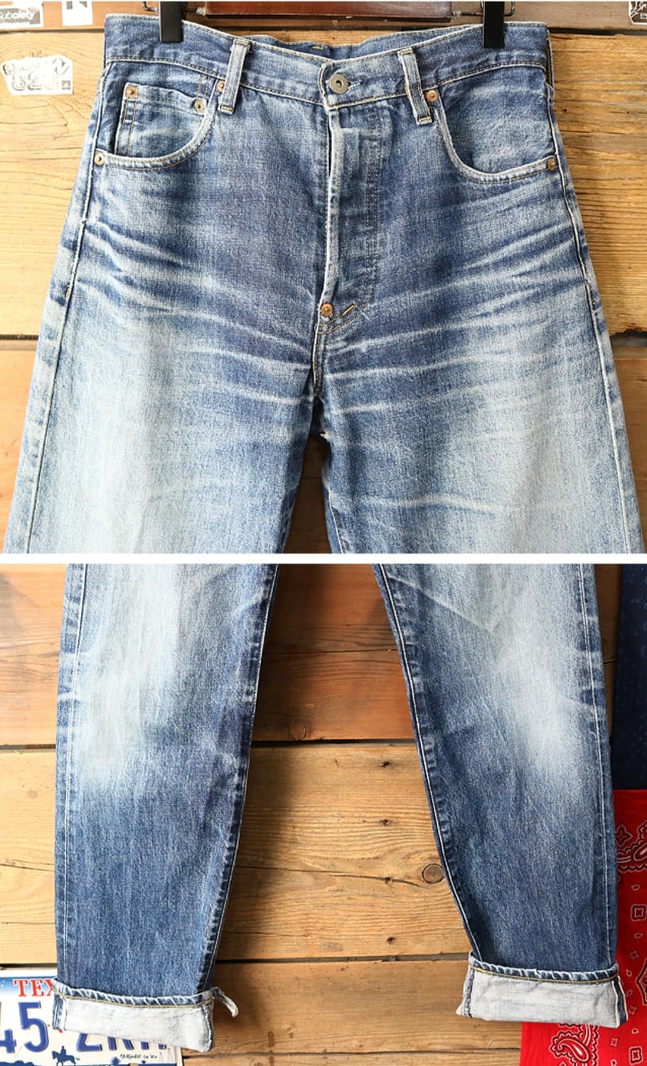 
일본판 90S LEVIS LVC 리바이스 702XX 빅 E 셀비지 데님 상품이미지3