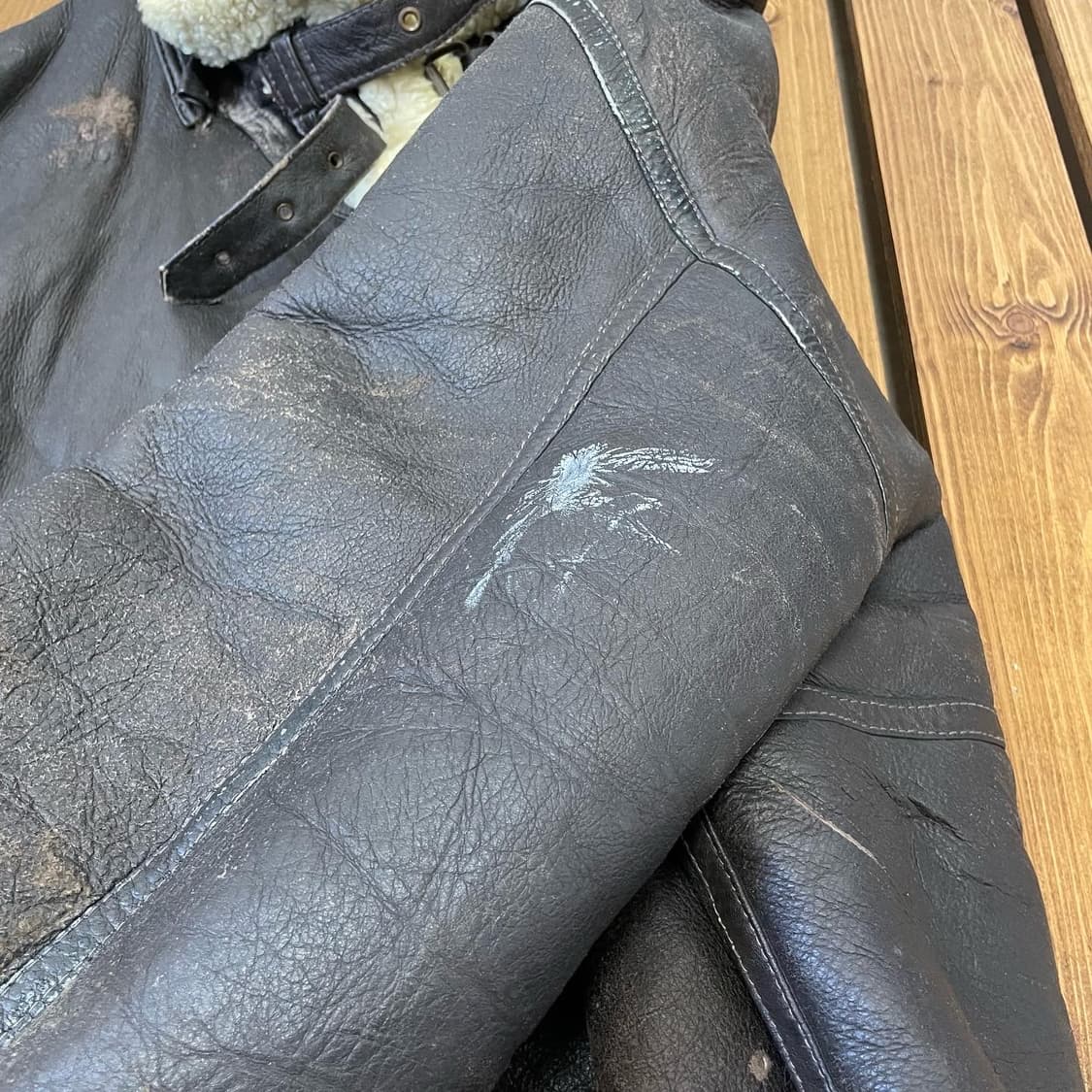 b-3 무스탕자켓 2XL 상품이미지6