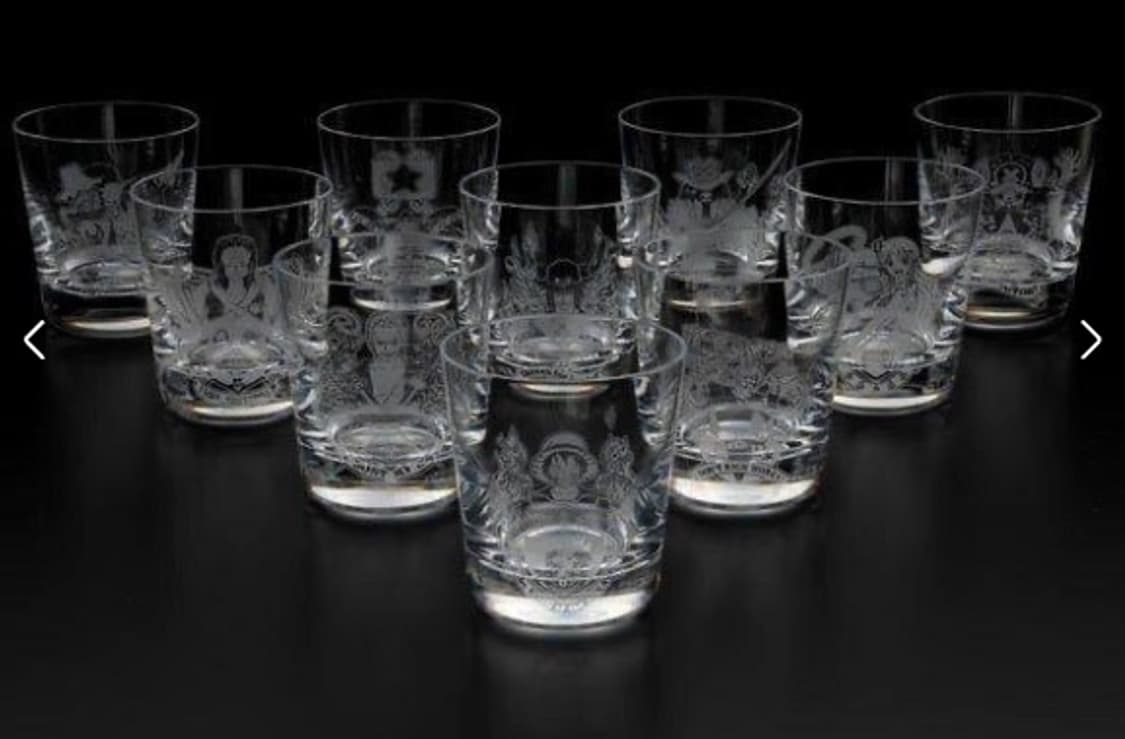 Baccarat × ONE PIECE “ブルック” 크리스털 텀블러 (한정 상품이미지4