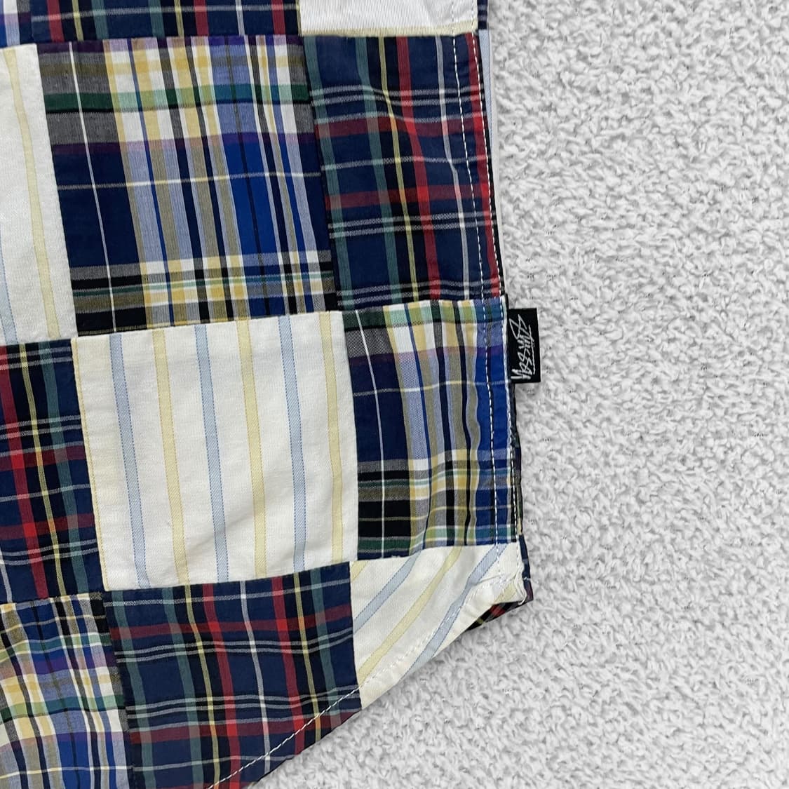 스투시 Stussy 00s 패치 워크 반팔 셔츠 상품이미지4
