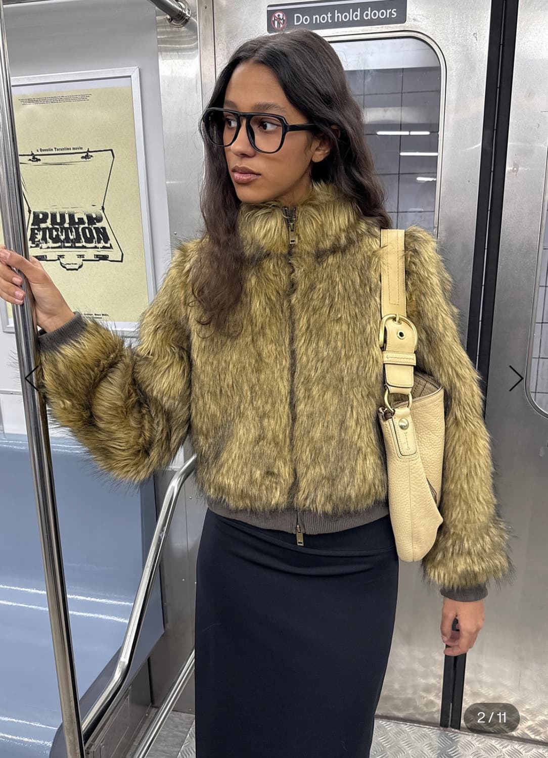 블랙업 라뷰 투톤퍼 하이넥 점퍼(브라운) 상품이미지1