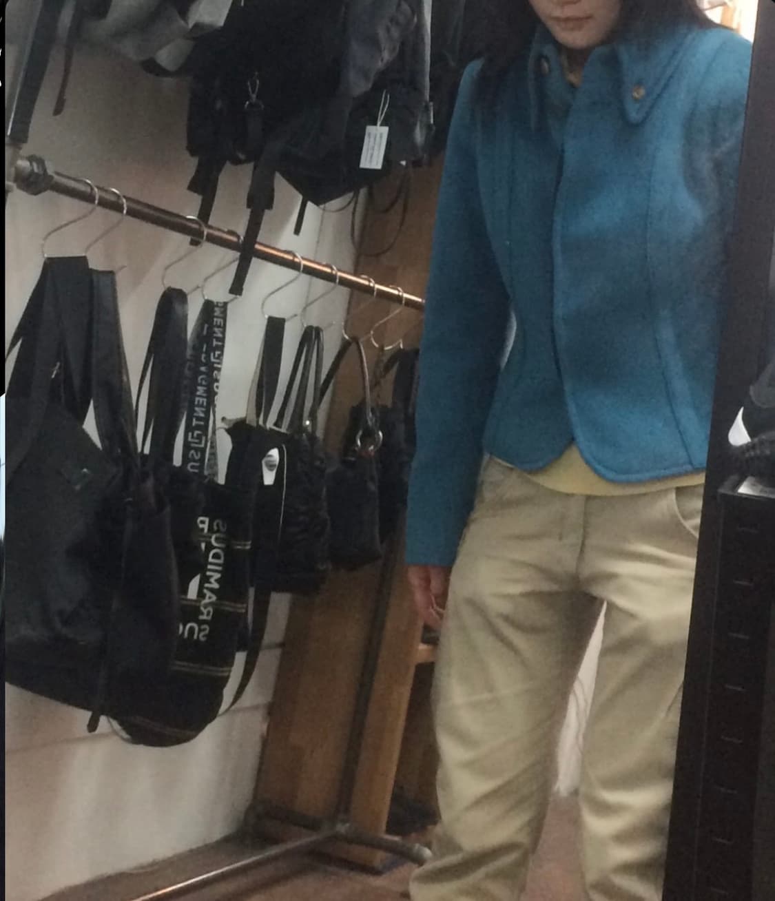 뉴욕인더스트리 커브드 라인 디테일 캐시미어 자켓 상품이미지8