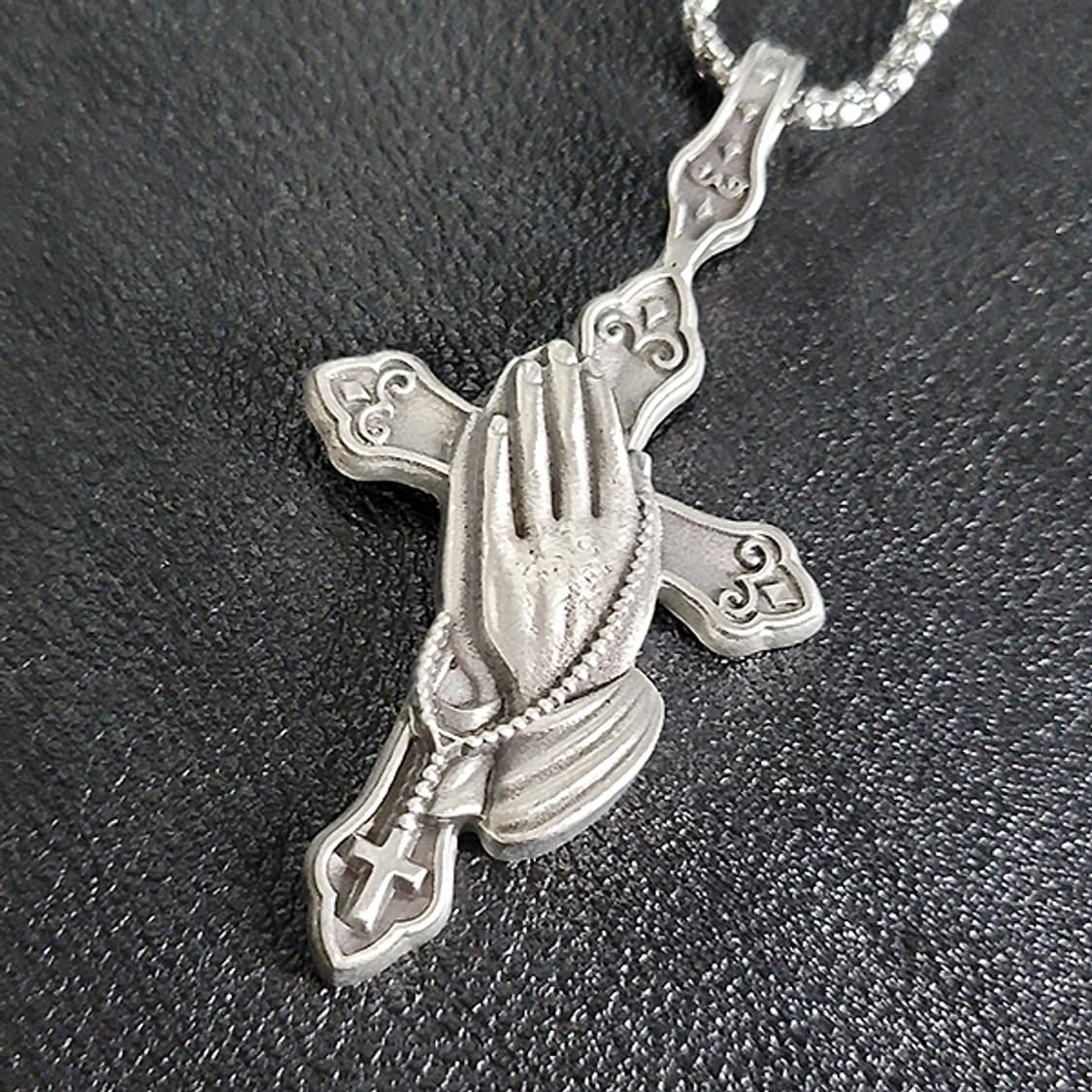 크리스찬 메시아 주석 천주교 기독교 펜던트 클래식 예수 남자 목걸이 상품이미지1