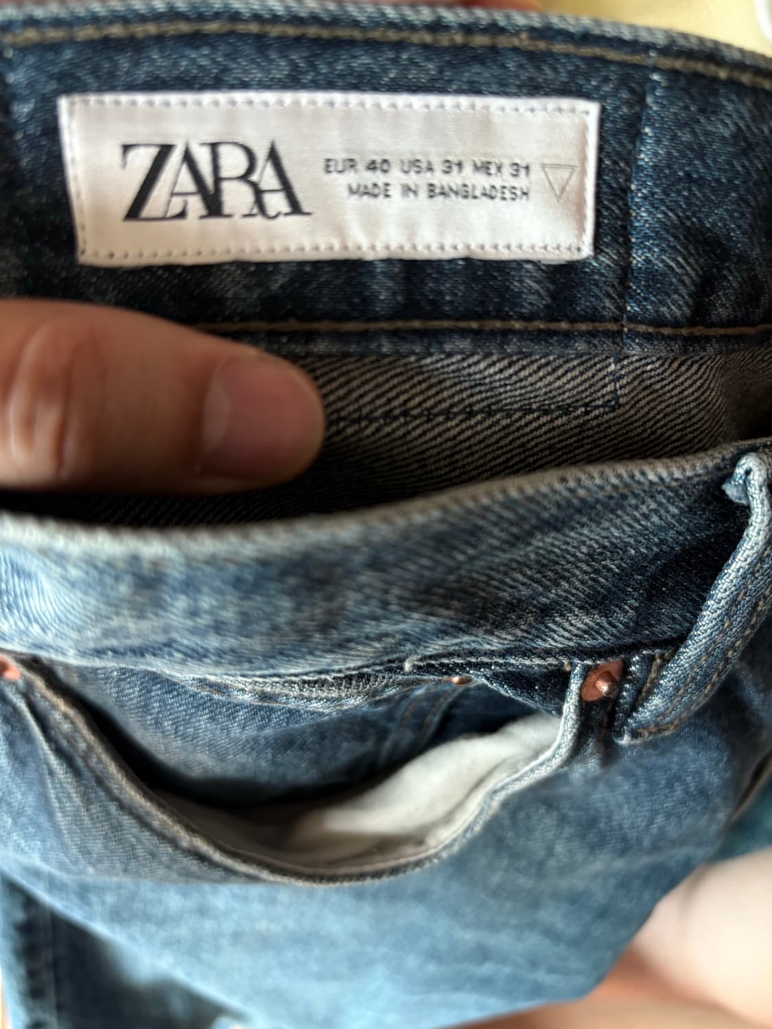 자라 zara 데님 청바지 스트레이트핏 31 상품이미지3