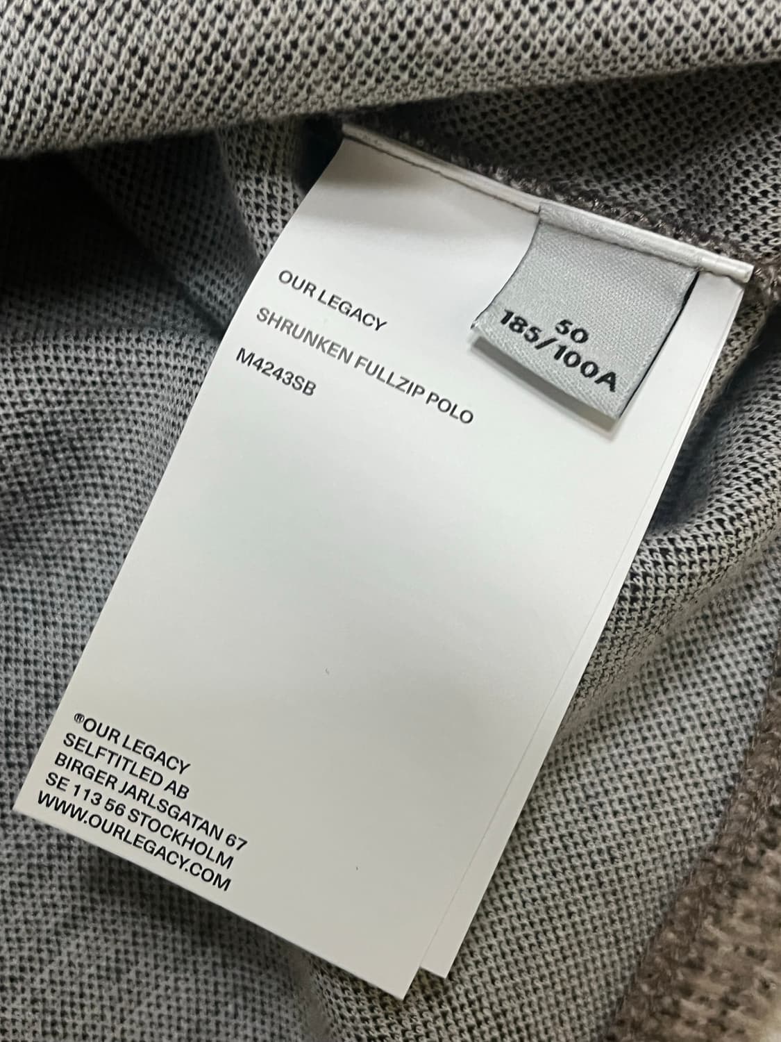 아워레가시 슈렁큰 풀집업 50사이즈 상품이미지4